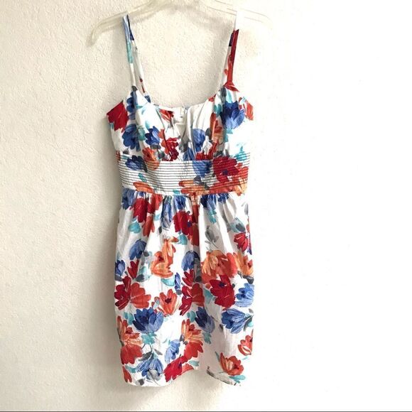 Be Smart Y2K milkmaid floral spaghetti strap mini sundress 10 - Picture 1 of 7